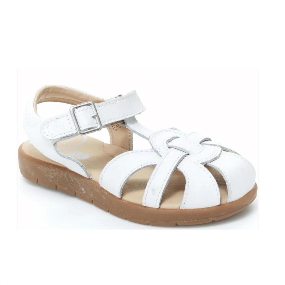 NEW STRIDE RITE little kid's summer time closed sandal in white